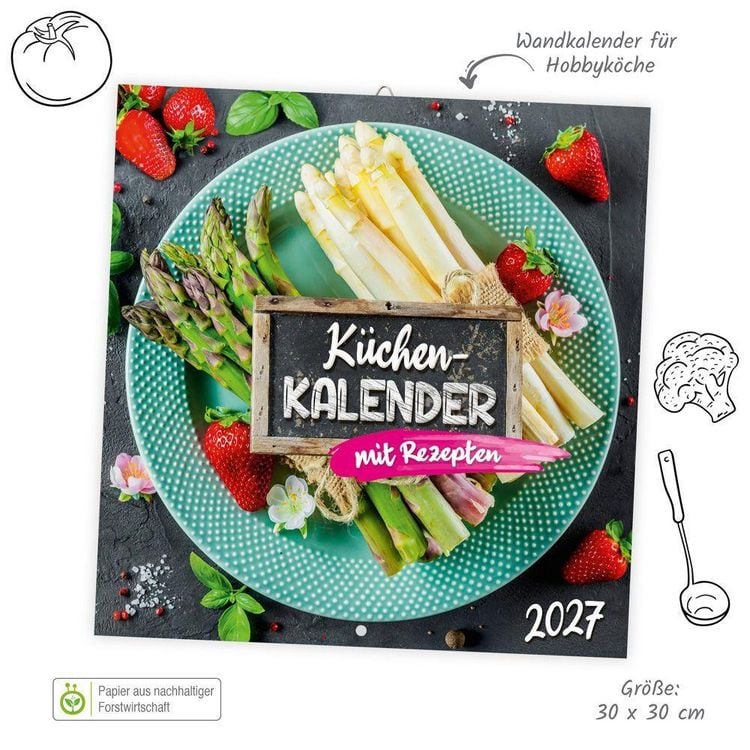 Produktbild: TR&Ouml;TSCH - Brosch&uuml;renkalender K&uuml;chenkalender 2027