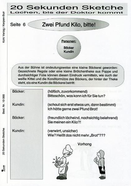 Produktbild: 20 ganz kurze Mini-Sketche