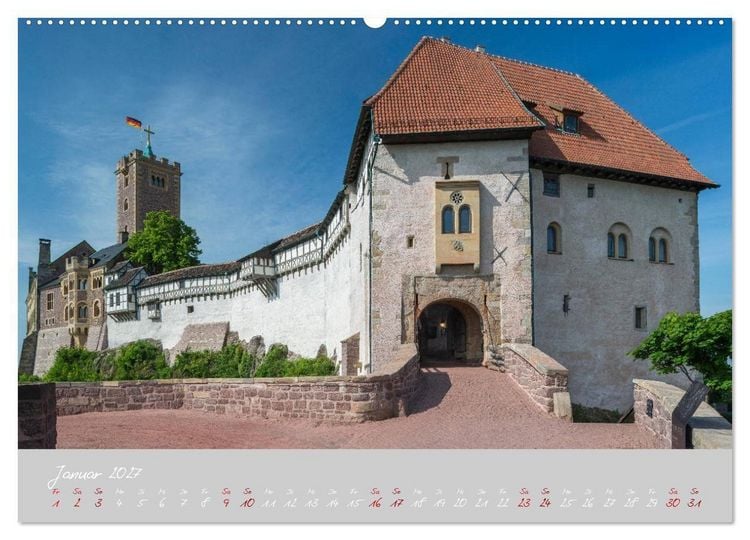 Produktbild: Th&uuml;ringer Wald Das Gr&uuml;ne Herz Deutschlands (hochwertiger Premium Wandkalender 2027 DIN A2 quer), Kunstdruck in Hochglanz