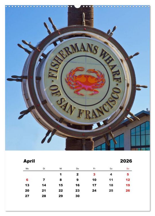 Produktbild: SAN FRANCISCO im Sommer (hochwertiger Premium Wandkalender 2026 DIN A2 hoch), Kunstdruck in Hochglanz