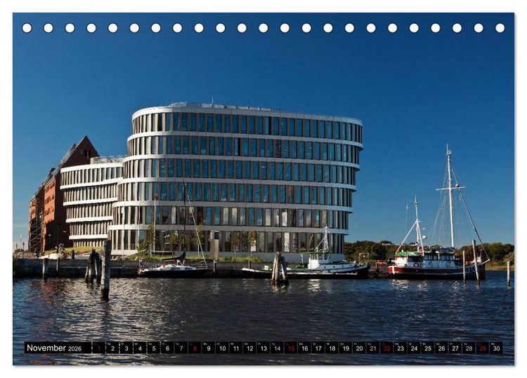 Produktbild: Deutsche Hansest&auml;dte - L&uuml;beck Wismar Rostock Stralsund (Tischkalender 2026 DIN A5 quer), CALVENDO Monatskalender