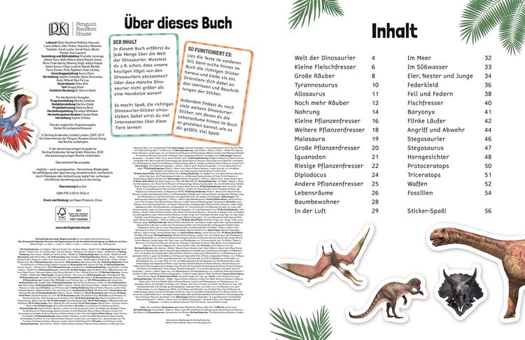 Produktbild: Sticker-Lexikon. Dinosaurier