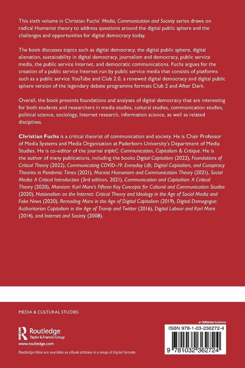 Produktbild: Digital Democracy and the Digital Public Sphere