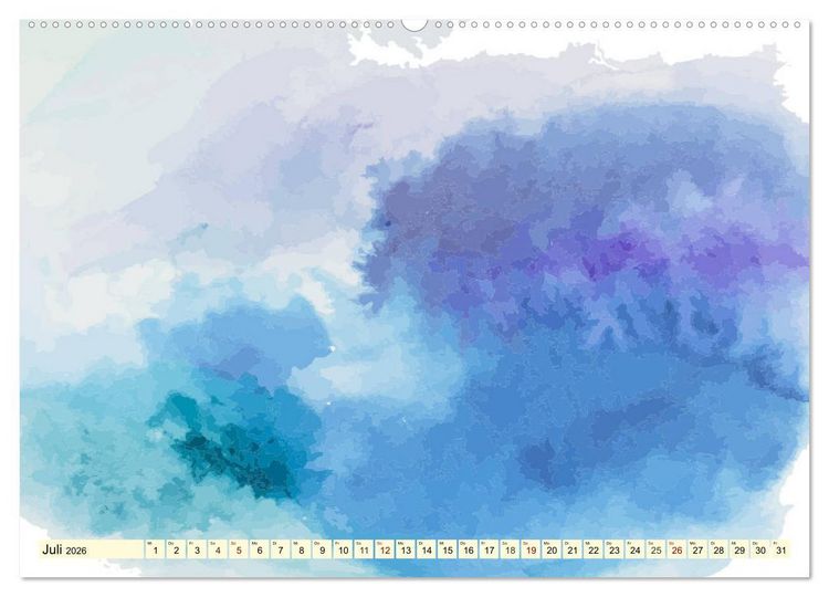 Produktbild: Kreativ-Kalender Aquarell. Bastelkalender zum Selbstgestalten (Wandkalender 2026 DIN A2 quer), CALVENDO Monatskalender