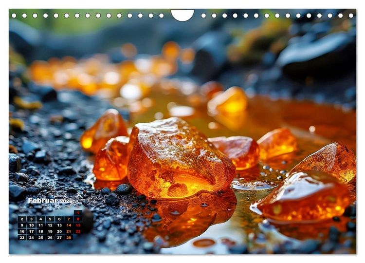 Produktbild: Bernstein mit Einschl&uuml;ssen (Wandkalender 2026 DIN A4 quer), CALVENDO Monatskalender