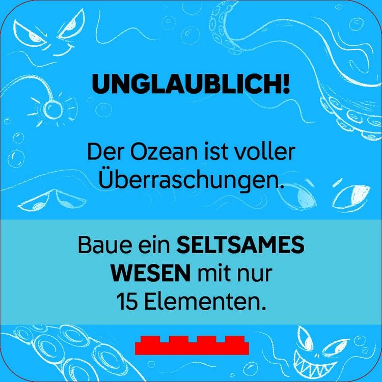 Produktbild: LEGO® - ReCreate Karten - Meer & Ozean, m. 1 Beilage