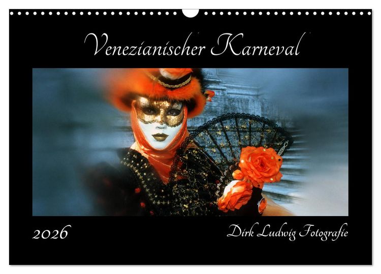 Produktbild: Venezianischer Karneval (Wandkalender 2026 DIN A3 quer), CALVENDO Monatskalender
