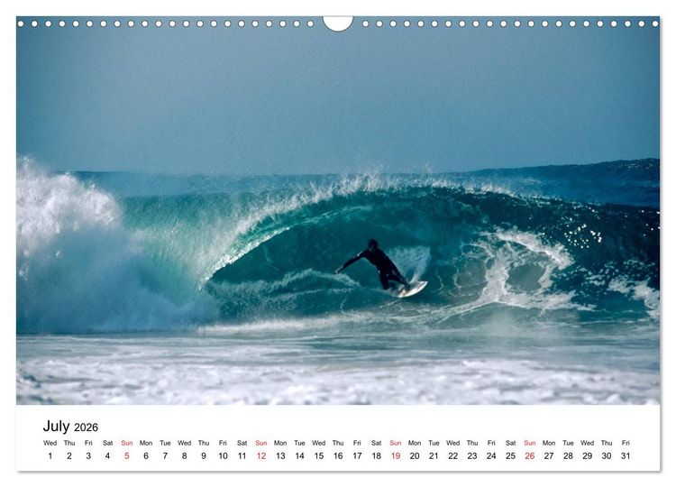 Produktbild: SURFERS AND WAVES (Wall Calendar 2026 DIN A3 landscape), CALVENDO 12 Month Wall Calendar