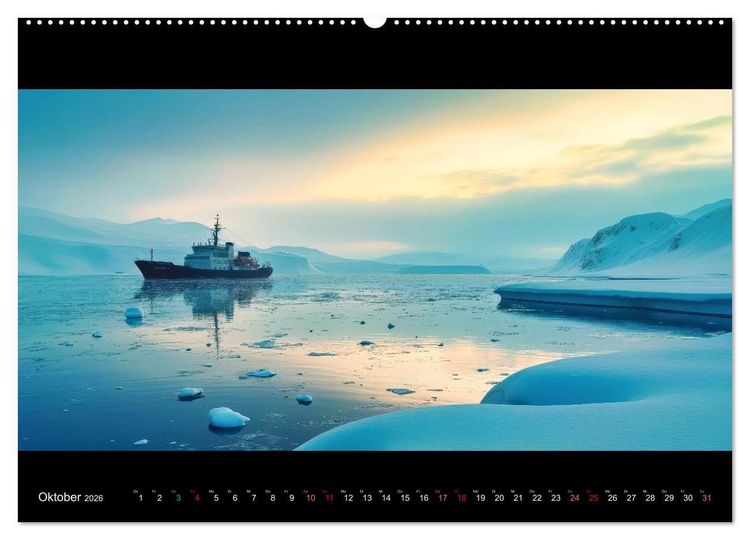Produktbild: Puristische Landschaften (hochwertiger Premium Wandkalender 2026 DIN A2 quer), Kunstdruck in Hochglanz