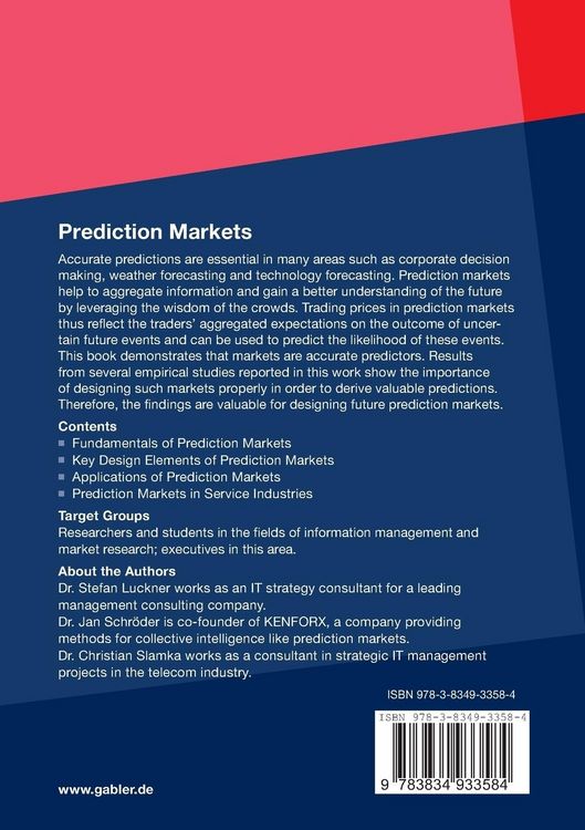 Produktbild: Prediction Markets