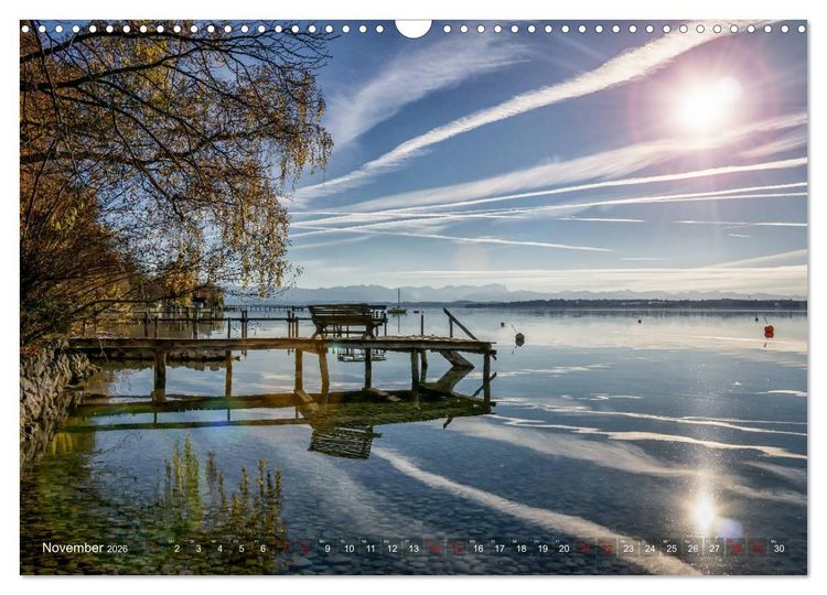Produktbild: F&uuml;nf-Seen-Land (Wandkalender 2026 DIN A3 quer), CALVENDO Monatskalender
