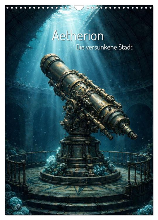 Produktbild: Aetherion &ndash; Die versunkene Stadt (Wandkalender 2027 DIN A3 hoch), CALVENDO Monatskalender