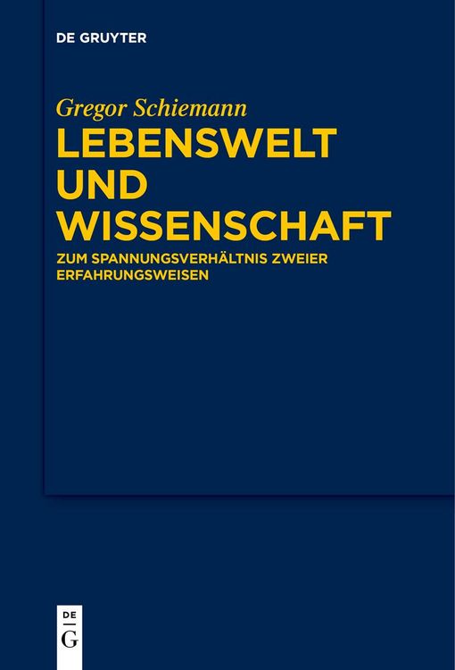 Produktbild: Lebenswelt und Wissenschaft