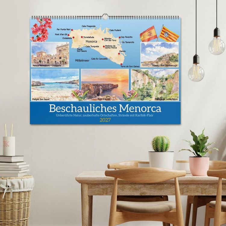 Produktbild: Beschauliches Menorca (Wandkalender 2027 DIN A2 quer), CALVENDO Monatskalender