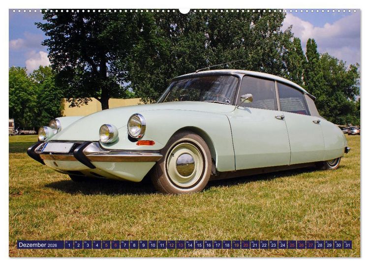 Produktbild: Damals war's - Oldtimer der F&uuml;nfziger bis Achtziger Jahre (hochwertiger Premium Wandkalender 2026 DIN A2 quer), Kunstdruck in Hochglanz
