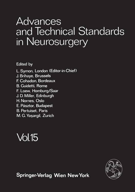 Produktbild: Advances and Technical Standards in Neurosurgery