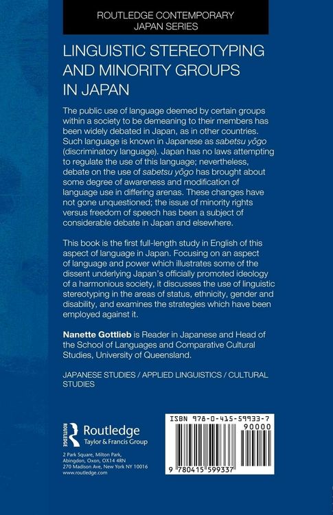 Produktbild: Linguistic Stereotyping and Minority Groups in Japan