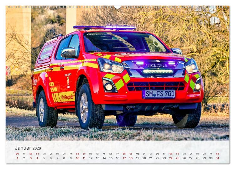 Produktbild: Einsatzfahrzeuge 112 (hochwertiger Premium Wandkalender 2026 DIN A2 quer), Kunstdruck in Hochglanz