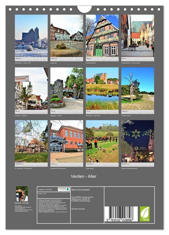 Produktbild: Verden - Aller (Wandkalender 2026 DIN A4 hoch), CALVENDO Monatskalender