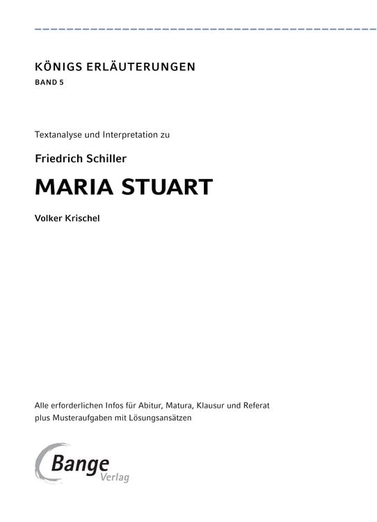 Produktbild: Maria Stuart von Friedrich Schiller