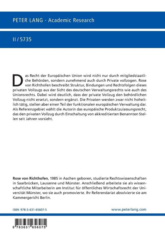 Produktbild: Privater Vollzug des Unionsrechts
