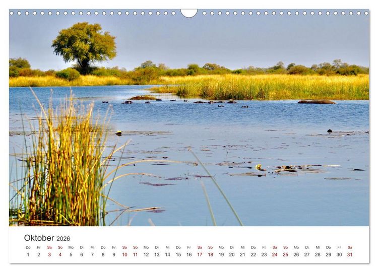 Produktbild: Botswana - Eine spannende Reise in ein wundersch&ouml;nes Land. (Wandkalender 2026 DIN A3 quer), CALVENDO Monatskalender