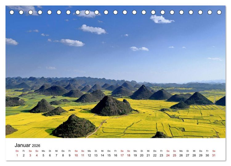 Produktbild: Wildes China (Tischkalender 2026 DIN A5 quer), CALVENDO Monatskalender