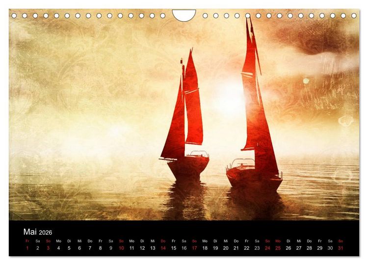 Produktbild: Mystic Ships (Wandkalender 2026 DIN A4 quer), CALVENDO Monatskalender