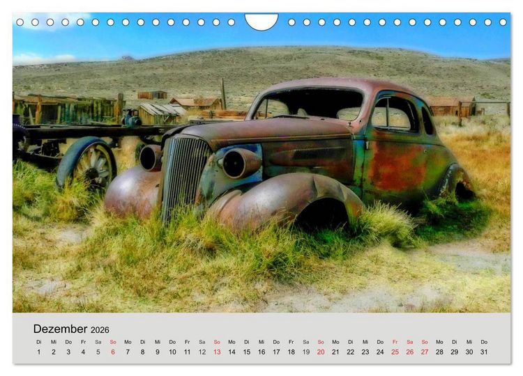 Produktbild: Rostige Autos. Faszination U.S. Wracks (Wandkalender 2026 DIN A4 quer), CALVENDO Monatskalender