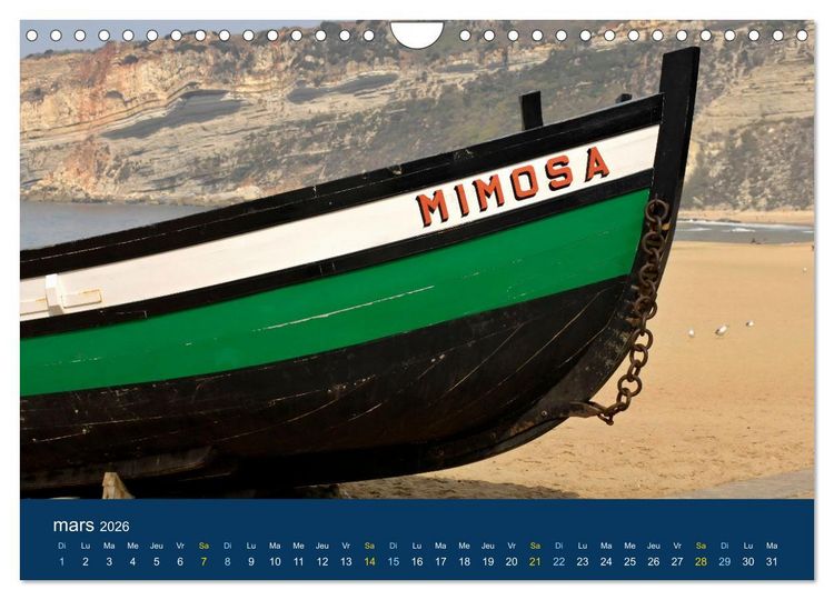 Produktbild: Un voyage &agrave; travers le Portugal (Calendrier mural 2026 DIN A4 vertical), CALVENDO calendrier mensuel