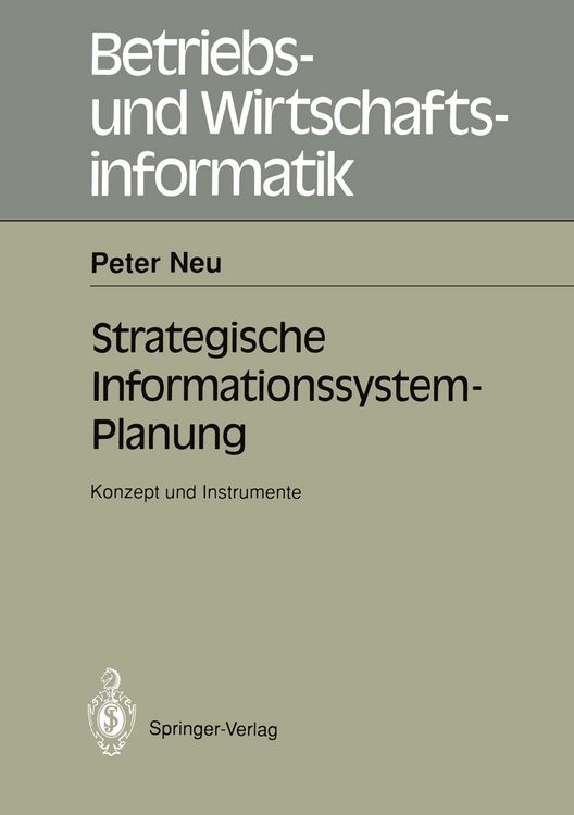 Produktbild: Strategische Informations-system-Planung