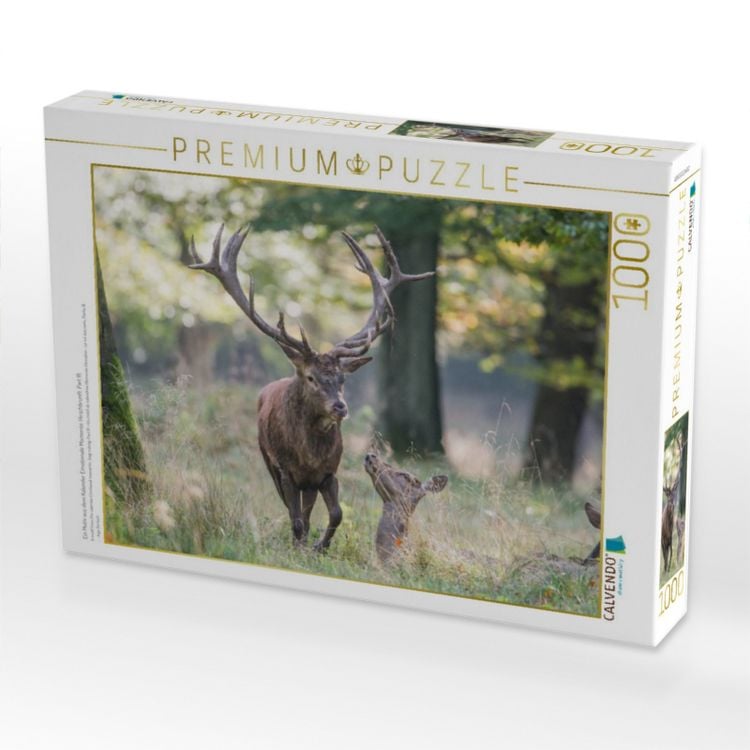 Produktbild: CALVENDO Puzzle Ein Motiv aus dem Kalender Emotionale Momente: Hirschbrunft. Part III. | 1000 Teile Lege-Gr&ouml;&szlig;e 64x48cm Foto-Puzzle f&uuml;r gl&uuml;ckliche Stunden