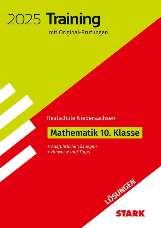 Bild vom Artikel STARK Lösungen zu Original-Prüfungen und Training Abschlussprüfung Realschule 2025 - Mathematik - Niedersachsen vom Autor 