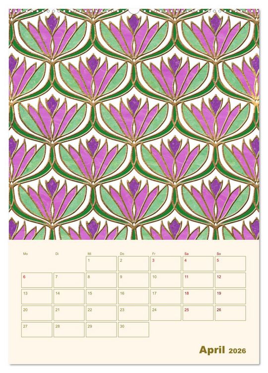 Produktbild: Art Deco Planer (hochwertiger Premium Wandkalender 2026 DIN A2 hoch), Kunstdruck in Hochglanz