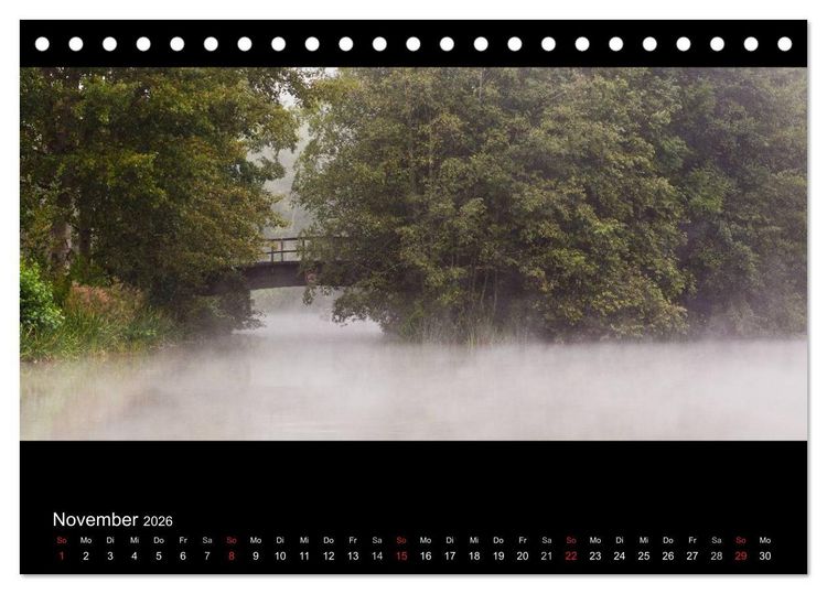 Produktbild: NEBEL (Tischkalender 2026 DIN A5 quer), CALVENDO Monatskalender