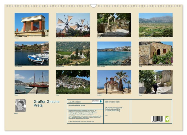 Produktbild: Gro&szlig;er Grieche Kreta (Wandkalender 2026 DIN A2 quer), CALVENDO Monatskalender