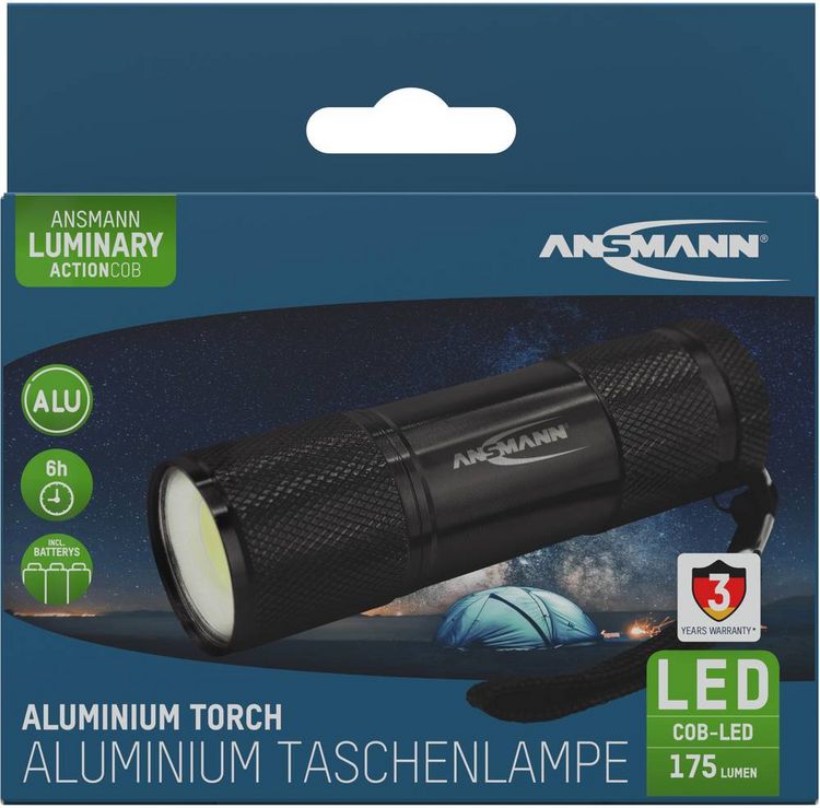 Produktbild: Ansmann Action COB LED Taschenlampe batteriebetrieben 175lm 6h