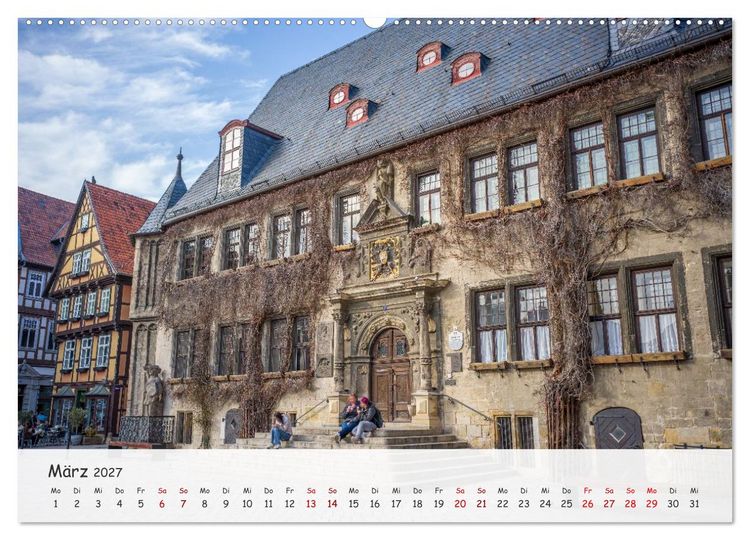 Produktbild: Quedlinburg - Die historische Altstadt (Wandkalender 2027 DIN A2 quer), CALVENDO Monatskalender