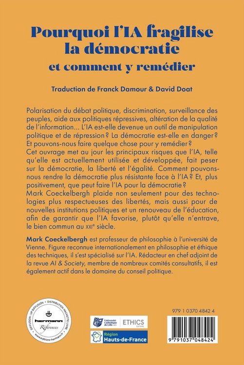 Produktbild: Pourquoi l'IA fragilise la d&eacute;mocratie et comment y rem&eacute;dier