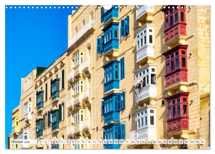 Produktbild: Malta, Comino & Gozo (Wandkalender 2026 DIN A3 quer), CALVENDO Monatskalender