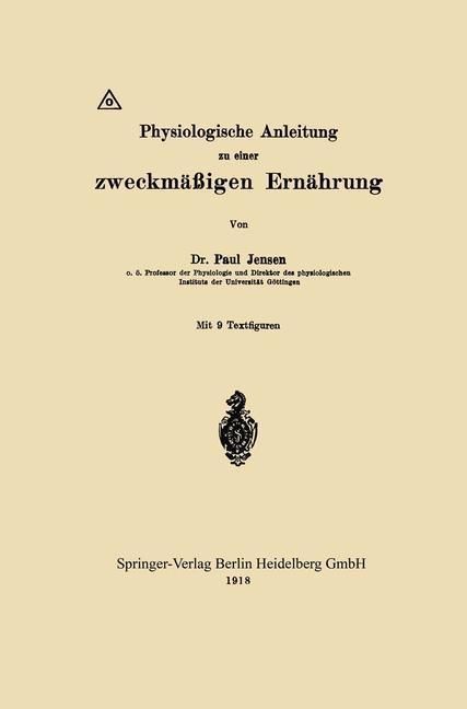 Produktbild: Physiologische Anleitung zu einer zweckm&auml;&szlig;igen Ern&auml;hrung