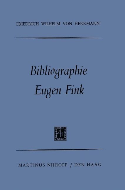 Produktbild: Bibliographie Eugen Fink