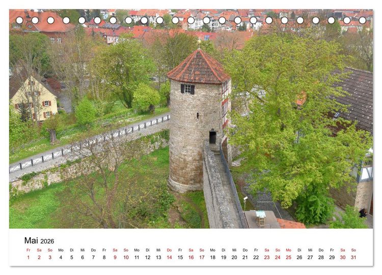 Produktbild: M&uuml;hlhausen in Th&uuml;ringen - Stadt im Herzen Deutschlands (Tischkalender 2026 DIN A5 quer), CALVENDO Monatskalender