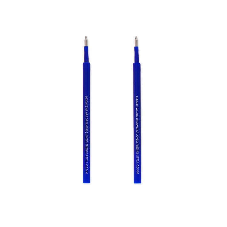 Produktbild: Legami 2 Set mit 2 Ersatzpatronen f&uuml;r Gelstift - Lovely Friends - Blau