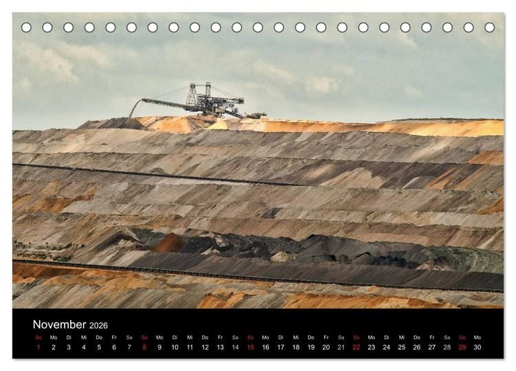 Produktbild: Der Tagebau (Tischkalender 2026 DIN A5 quer), CALVENDO Monatskalender