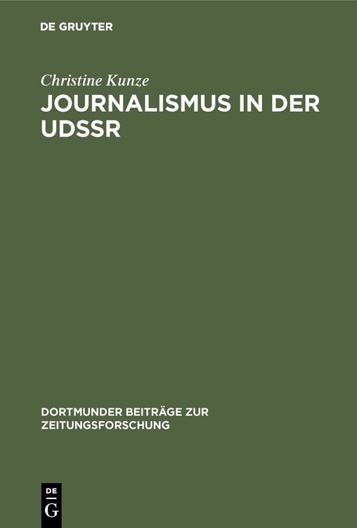 Produktbild: Journalismus in der UdSSR