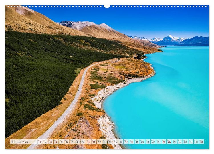 Produktbild: Neuseeland - Am Ende der Welt (hochwertiger Premium Wandkalender 2026 DIN A2 quer), Kunstdruck in Hochglanz