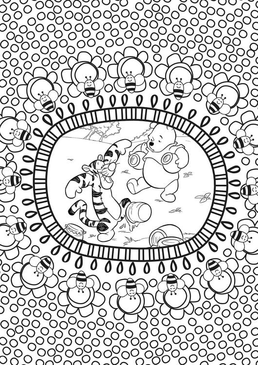 Produktbild: Disney Winnie Puuh: Malblock: &uuml;ber 60 wundervolle Motive zum Ausmalen!
