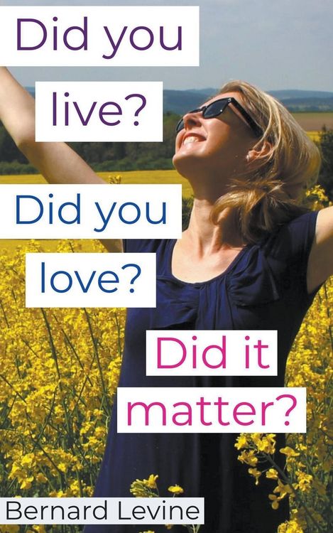 Produktbild: Did You Live? Did You Love? Did It Matter?