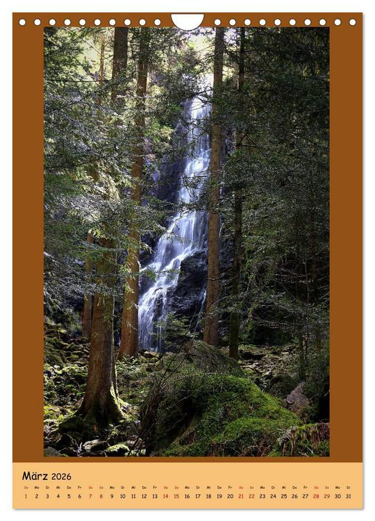 Produktbild: Schwarzwald Wasserf&auml;lle (Wandkalender 2026 DIN A4 hoch), CALVENDO Monatskalender